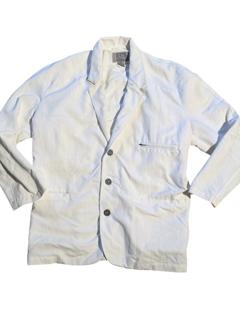 Vintage Marithe Francois Girbaud vintage 80s Men's White Casual Blazer Jacket M